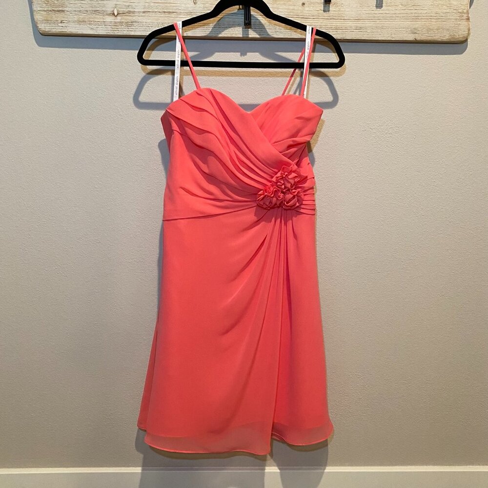 Alfred Angelo 7180S Coral Formal Dress - Size 8 SEE DESCRIPTION